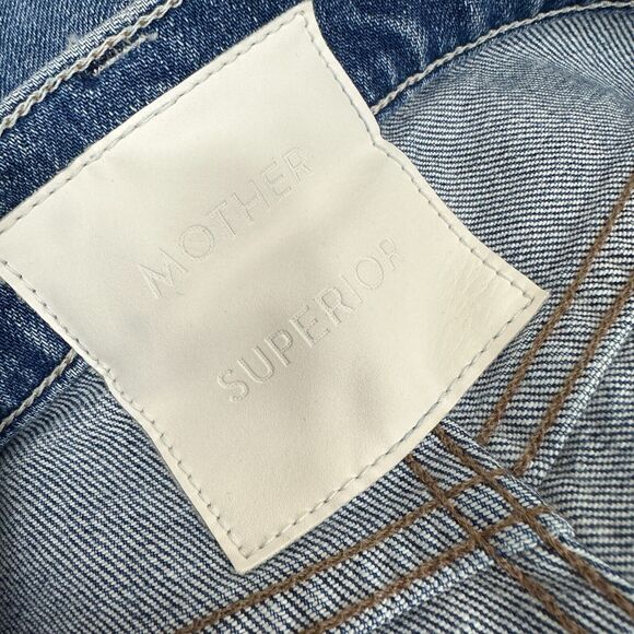 Mother Superior The Tomcat Jeans Blue Playing with Scissors Ankle Straight US 25 - Picture 13 of 16